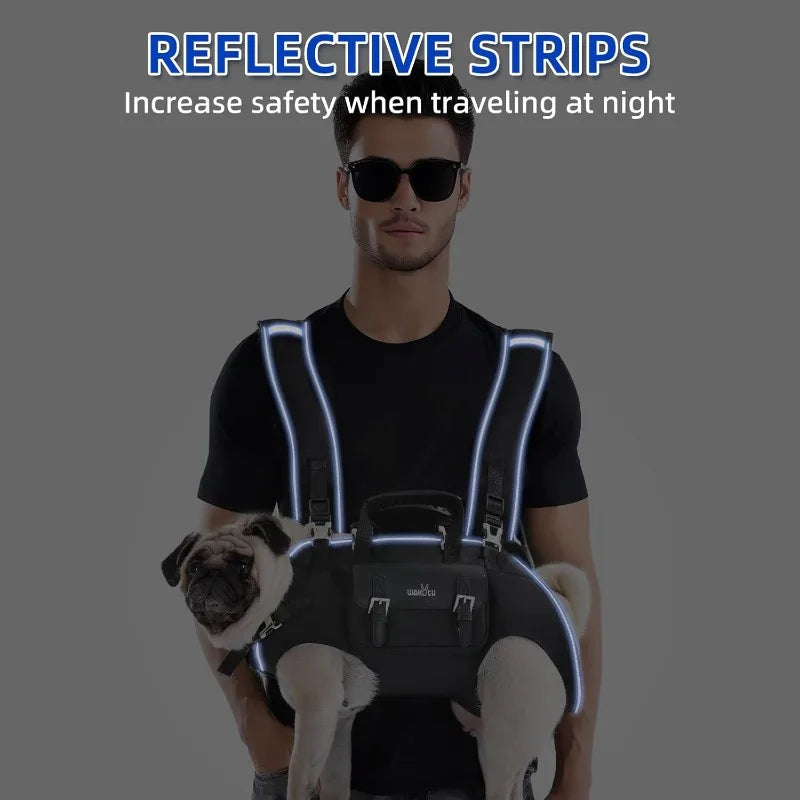 Dog Backpack Carrier for Dogs,Dog Lift Harness,Adjustable Padded Breathable Straps for Dogs Disabled,Joint Injuries, Arthritis,S