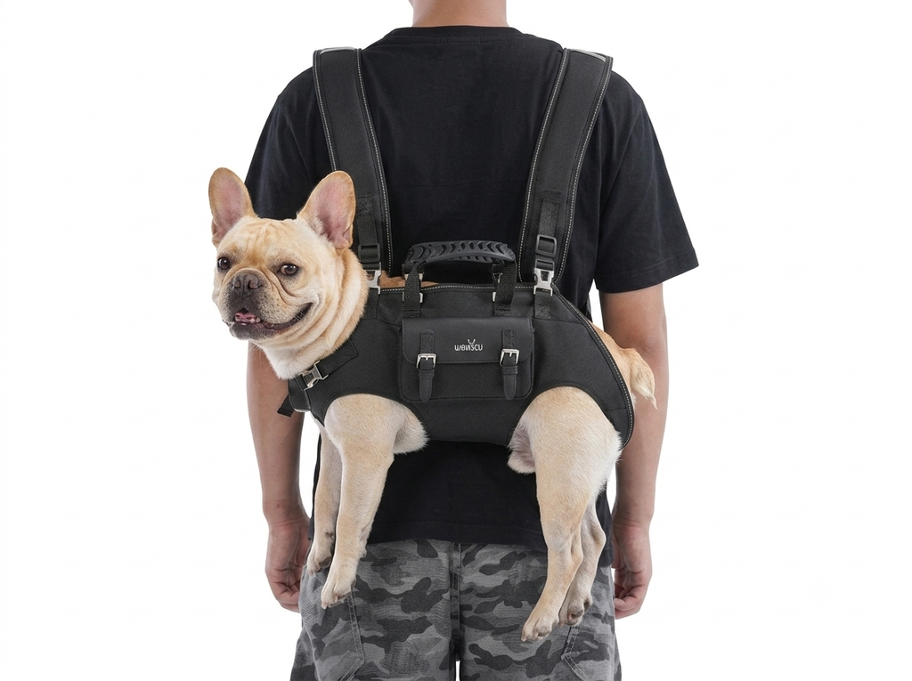 Frenchie CarryPaw — Portable Side-Carry Dog Backpack Carrier