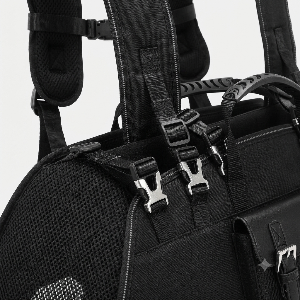 Frenchie CarryPaw — Portable Side-Carry Dog Backpack Carrier