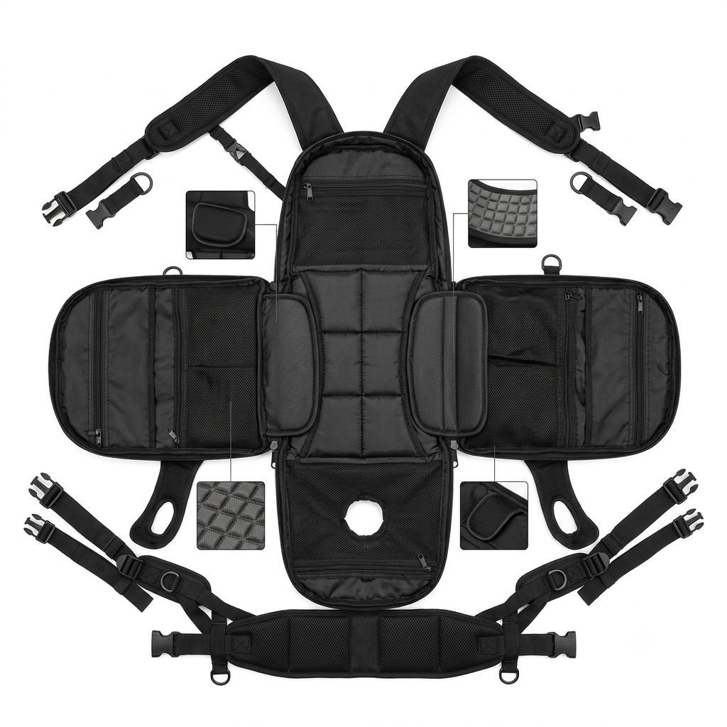 Frenchie CarryPaw — Portable Side-Carry Dog Backpack Carrier