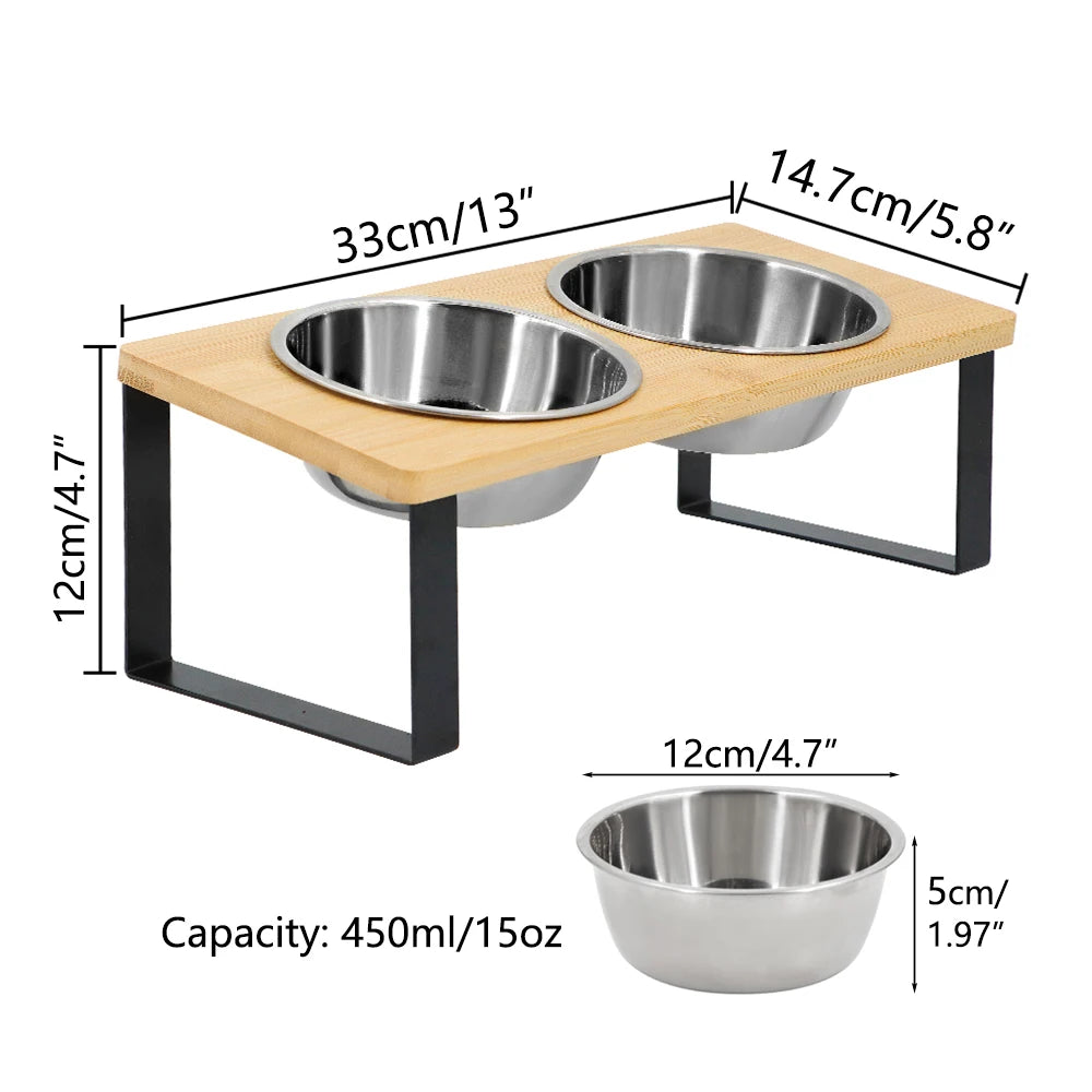 Frenchie TiltFeeder — 15° Elevated Anti-Gulp Bowl for Flat-Faced Dogs