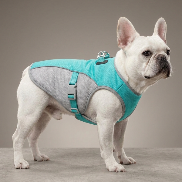 Frenchie Cooling Vest — 3-Layer Evaporative Cooling for Brachycephalic Dogs