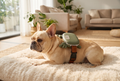 French Bulldog relaxing with CalmPaws massager