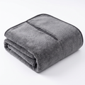 Frenchie quick-dry microfiber towel with hand pockets