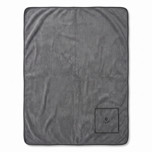 Frenchie Quick-Dry Towel — Microfiber with Hand Pockets