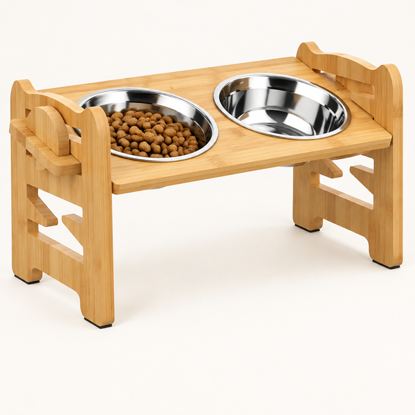 Frenchie TiltFeeder — 15° Elevated Anti-Gulp Bowl for Flat-Faced Dogs
