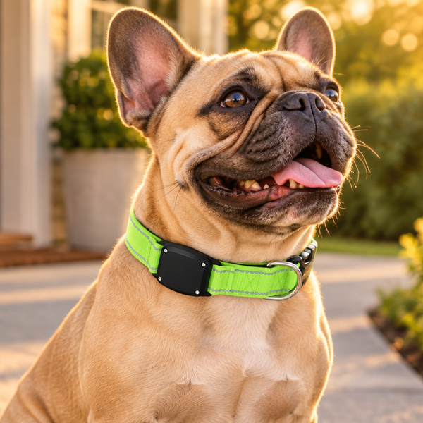 Frenchie Find My Collar — iPhone Dog Tracker, No Monthly Fee